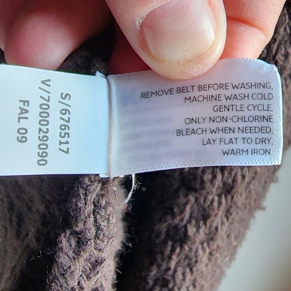 Old Navy Brown Waffle Knit Open Cardigan Size Medium - Picture 12 of 16